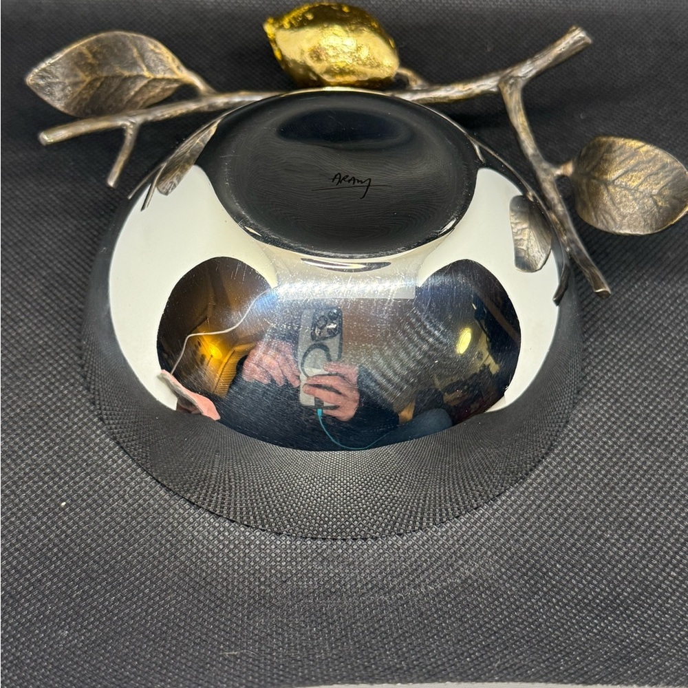 Vintage Boho Michael Aram Lemonwood Nut Bowl - Picture 7 of 11